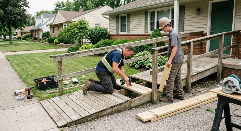 Accessible Ramp Installation in Conroe, TX