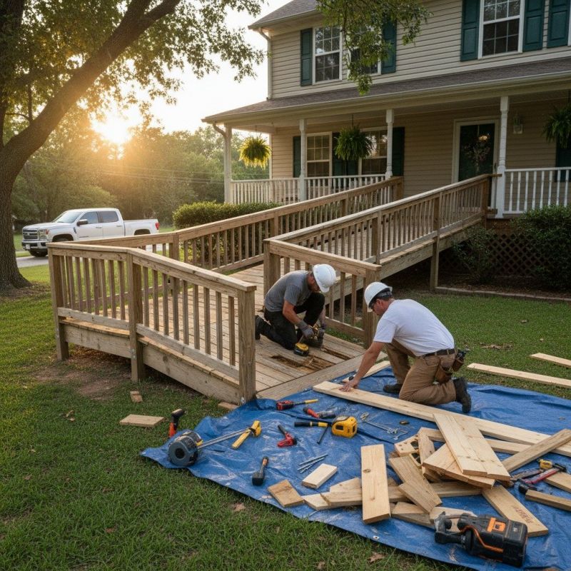 Handicap Ramp Construction in Wilmington, NC