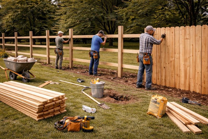 Rail Fence Construction in Pearland, TX