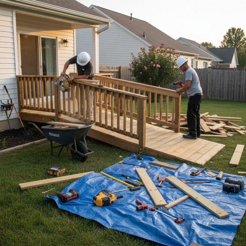 Accessible Ramp Construction in Conroe, TX