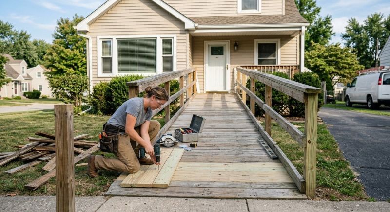 Ada Ramp Installation in Conroe, TX