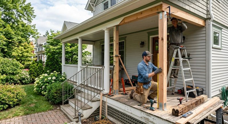 Balcony Post Repair in Redmond, WA