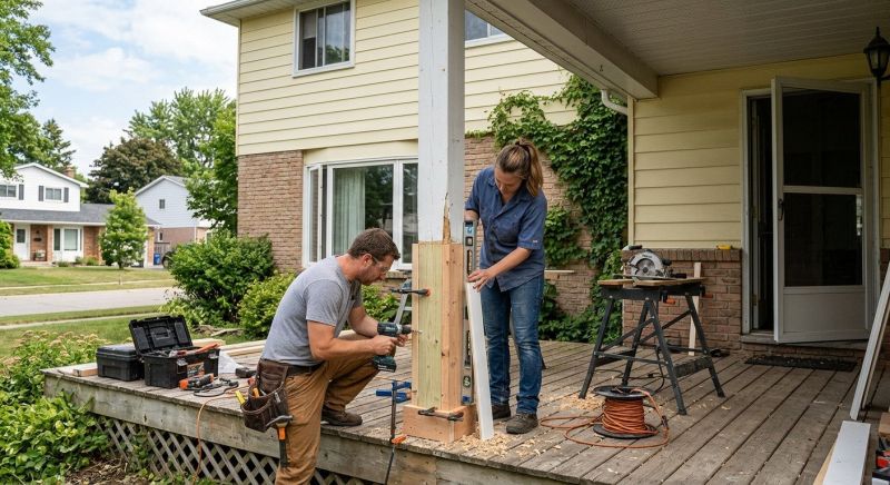 Deck Column Repair in Redmond, WA