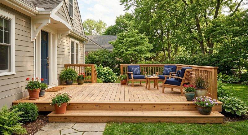 Front Deck Construction in Worcester, MA
