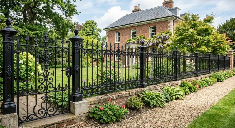 Gothic Iron Fence Installation in Alpharetta, GA