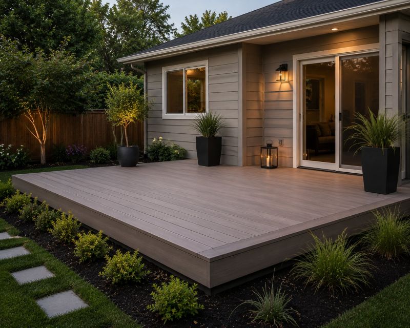 Ground Level Deck Construction in Worcester, MA