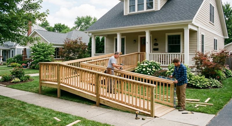 Handicap Ramp Construction in Conroe, TX