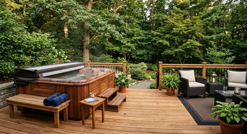 Hot Tub Deck Construction in Norwalk, CT