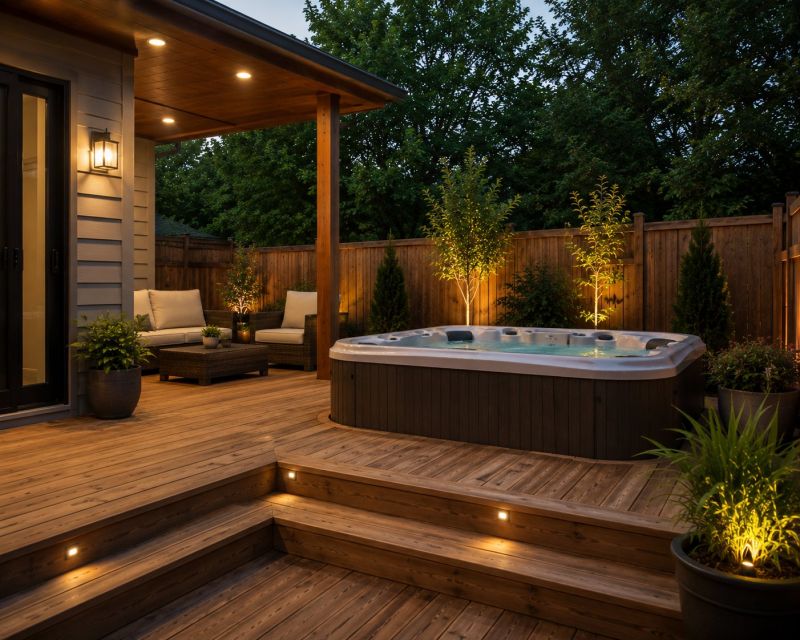 Hot Tub Deck Installation in Stamford, CT