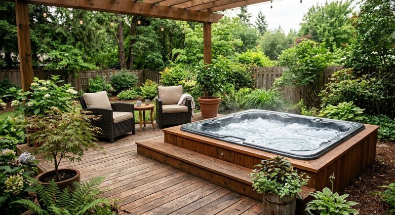 Hot Tub Deck Installation in Worcester, MA