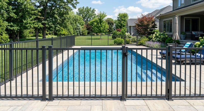 Metal Pool Fence Installation in St Louis, MO