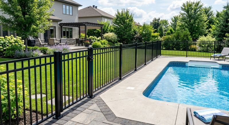 Metal Pool Fence Installation in St Louis, MO