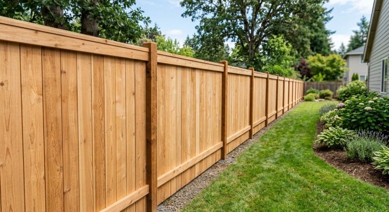 Plank Fence Installation in Sacramento, CA