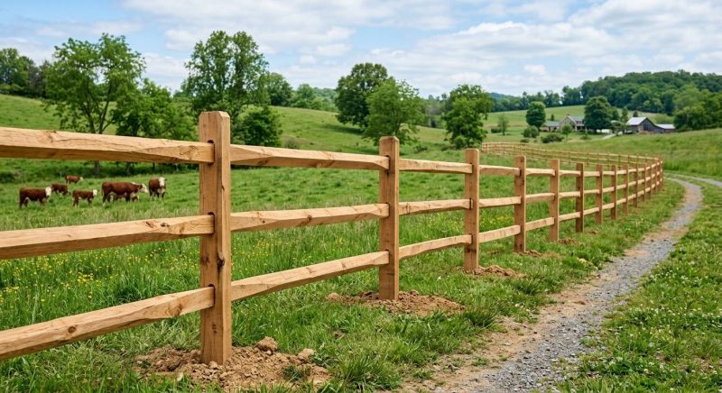 Rail Fence Construction in Roseville, CA