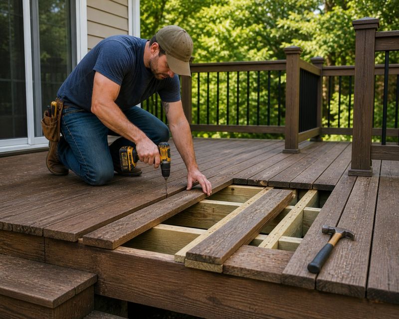 Redwood Deck Repair in Seattle, WA