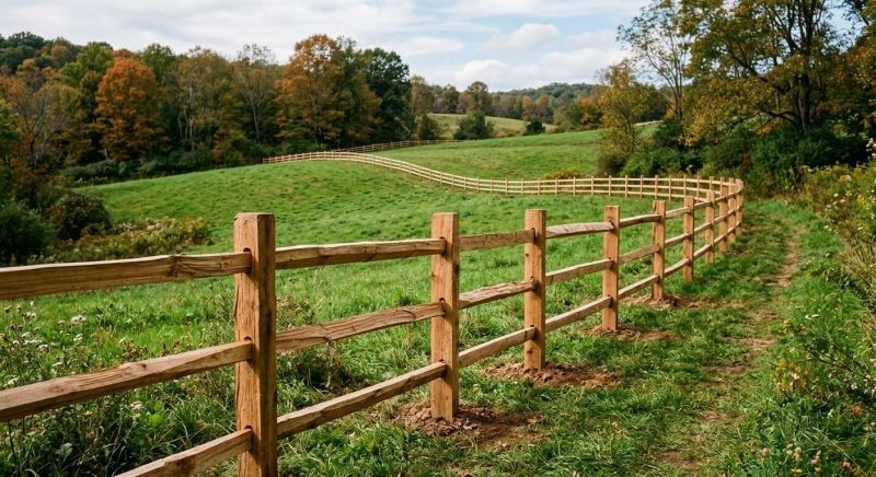 Split Rail Fence Installation in Roseville, CA