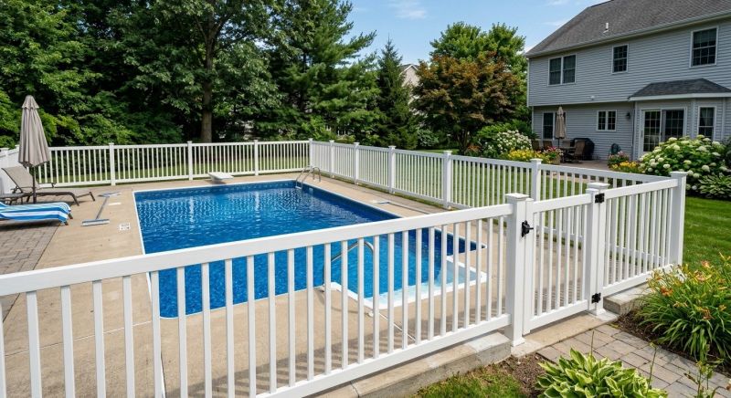 Vinyl Pool Fence Installation in Grand Rapids, MI