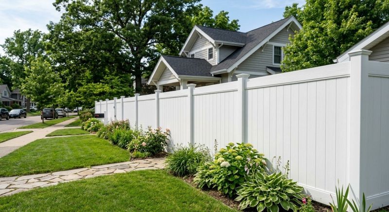White Pvc Fence Installation in Alpharetta, GA
