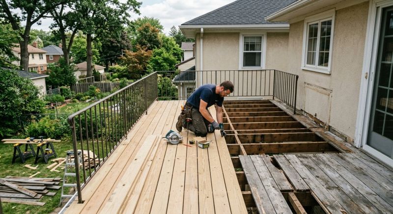 Wood Balcony Repair in Redmond, WA