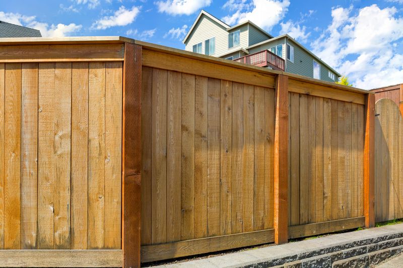 Wood Plank Fence Installation in Pearland, TX