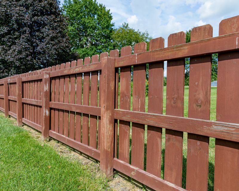 Wooden Farm Fence Installation in Sacramento, CA